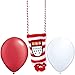 Produktbild Kölschglashalter - Kölle, Kölner Karneval + 2 Gratis Luftballons Rot & Weiß Ø 30 cm - partydiscount24®