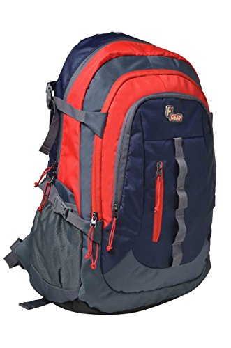 F Gear Defender V2 41 Liters Rucksack (Navy Blue, Red)