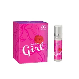 AROCHEM CHARMING GIRL Attar long lasting fragrance No Alcohol Pure Perfume Herbal Attar (Set of 1) (6ml Each)