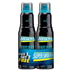 Engage Mate Deodorant For Men, Citrus and Fresh, Skin Friendly, 220 ml each (Pack of 2)