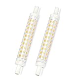 led r7s 118mm 20w slim  Bonlux 10W R7S LED 118mm Regulable Slim Bombilla, 900 Lúmenes, 360 Grados, 80-90W Hálogena Bombilla Equivalente (2-Unidades, Luz Fría 6000k)