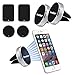 Price comparison product image iVoler Car Phone Holder, [ 2 Pack ] Magnetic Phone Holder Air Vent Phone Holder Car Cradle Car Mount Compatible for Phone Samsung, Huawei, Xperia, Nokia etc Silver