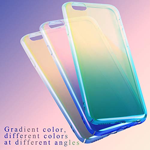 Alpacasso Estuche para teléfono Que Cambia de Color, gradiente de Color, Ultra Delgado, Resistente a Prueba de Golpes, Cubierta de PC, Carcasa Protectora para iPhone.