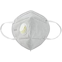 Luzuliyo® Anti Pollution, Reusable, Non-woven with Melt Blown Protective Layer Face Mask (Grey Respirator Pack of 5)