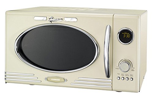 Adexi Melissa 163-30089 Mikrowelle / 900 W / 25 L Garraum / Design Mikrowelle mit Grill / creme