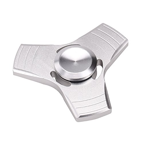 ESONIC Finger Gyro Hand Spinner Toy EDC Fingertip Anti Stress Ball Metal 3 Wing (Silver) ESONIC Finger Gyro Hand Spinner Toy EDC Fingertip Anti Stress Ball Metal 3 Wing (Silver)