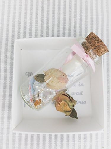 Baby Girl Shabby Chic Wish Bottle / Message in a Bottle - Small