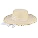 Produktbild SUCCESSS Beach Hats Sunny Hats for Women Summer Uv Ladies Sun Panama Straw Packable Wide Brim Beach Hat Damen Jahr Spitzendekoration Mit Stil Sonnenschirm Flach Klebreis Weiß Und Weiß