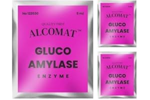 Alcomat GLUCOAMYLASE Enzyme | zur Verzuckerung beim Maischevorgang | Alkohol Gärhefe, Hefe Brennhefe| 5ml| 3 Stück