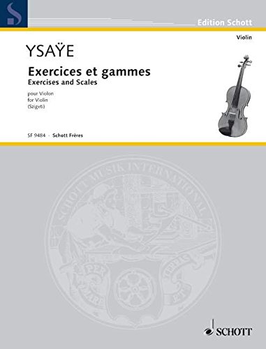 Partitions Classique Schott Ysaye Eugene Exercises And - 