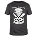Produktbild FABTEE Leg Das Rezept Weg Ich Bin Koch und Kein Apotheker - Herren Organic Cotton T-Shirt - Verschiedene Farben - Größen S-4XL, Größe:2XL;Farbe:Anthrazit