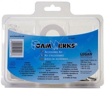 Foamwerks Accessories Kit - Includes tape, fasteners, and hangers