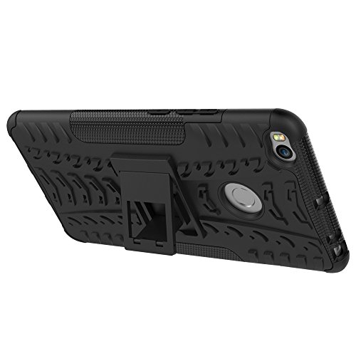 Xiaomi Mi Max 2 Funda   Anzhao Heavy Duty silicona h  brida con soporte C  scara de Cubierta Protectora de Doble Capa Funda Caso para Xiaomi Mi Max 2 Negro 