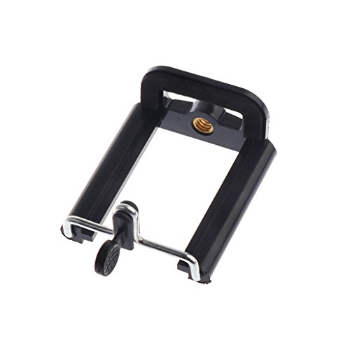 Dolity Treppiede Verticale Staffa Supporto per Smartphone Tablet Telefono Clip Clipper - Nero