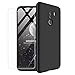 Produktbild Xioami Pocophone F1 Hülle 360 Grad PC Hardcase +panzerglas schutzfolie 3 in 1 Handyhülle Anti-Schock Ultra dünn Matte 360°Cover Anti-Kratzer Bumper Schutzhülle-Schwarz