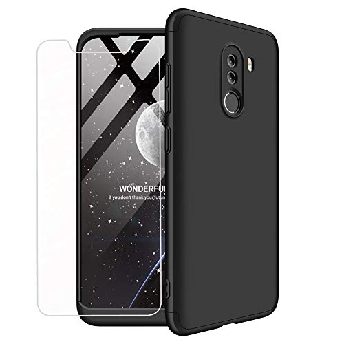 Xioami Pocophone F1 Hülle 360 Grad PC Hardcase +panzerglas schutzfolie 3 in 1 Handyhülle Anti-Schock Ultra dünn Matte 360°Cover Anti-Kratzer Bumper Schutzhülle-Schwarz Xioami Pocophone F1 Hülle 360 Grad PC Hardcase +panzerglas schutzfolie 3 in 1 Handyhülle Anti-Schock Ultra dünn Matte 360°Cover Anti-Kratzer Bumper Schutzhülle-Schwarz