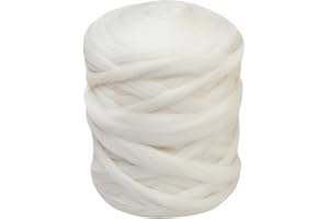 MADDMA 1m Filzwolle Märchenwolle Merino Nassfilzen Trockenfilzen Spinnen über 100 Farben Meterware, Farbe Wolle:034 milchweiß