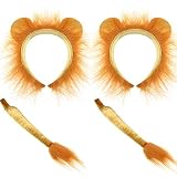 colas de escape dobles Aplicaciones: trajes de disfraces de león para disfraces de Halloween, fiestas con temas de animales, fiestas de cumpleaños, fiestas de oficina, juegos de simulación, zoológicos, junglas, regalos, cosplay, disfraces de animales u otras prendas de vestir durante cuatro temporadas
