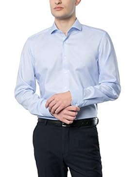 ETERNA Langarm Hemd SLIM FIT Natté-Stretch strukturiert
