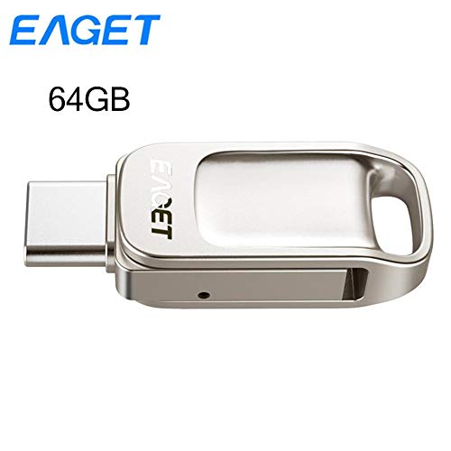 Memoria USB Tipo-C OTG U Memoria de Datos en Disco Memoria USB a Prueba de Agua Metal OTG USB3.1 Disco Flash 16G 32G 64G 128G para Smartphone Tipo C para niños Padres y Amigos