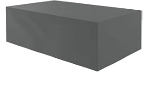 Planesium Housse pour Table de Jardin, Housse de Protection Bâche Imperméable pour Meubles Jardin et Hivernage Mobilier Salon de Jardin 575g/m 150cm x 90cm x 75cm Anthracite