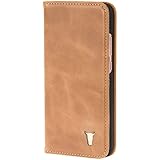 Torro Hülle Kompatibel mit Huawei P20 Pro. Ledertasche/Handyhülle aus echtem hochwertigem Leder mit Standfunktion und Bargeld/Visitenkartenslot - Hellbraun