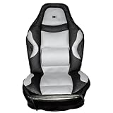 Acolchado Con refuerzo lumbar Bc Corona INT30650 Respaldo de Asiento Símil Piel, Gris