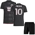 RJM Messi Inter Miami Jersey Black Set 2024 (Kids,Boys,Men)