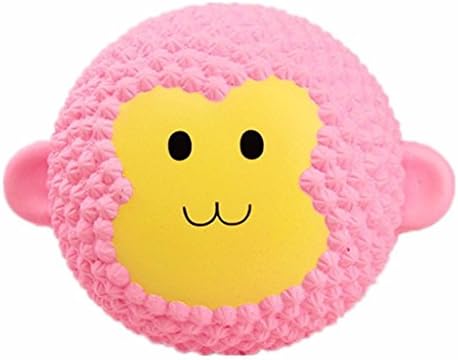 2018 Newest Hevoiok Squeeze Jumbo Stretch Bread/Cake Cream Scented Slow Rising Toys Gifts For Adhd,Stress And Anxiety Relief (Monkey Cake)