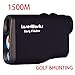 Produktbild Jagd Entfernungsmesser, mit Topseller Wasserdicht Golf Laser-Entfernungsmesser/Geschwindigkeit, Höhe/Winkel/horizontale Abstand/Nebel Maßnahme, Fahnenstange Lock, Scannen, Test, Golf Slope Flugbahn Korrektur, 1500 meter