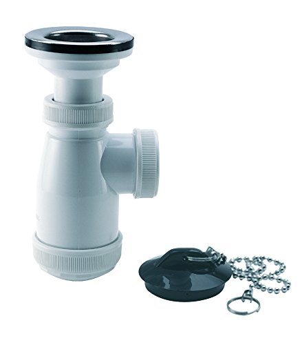 Adequa B-3R-A Sifón Sencillo Botella Recto con Válvula Extensible