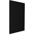 SILENT4® Asorbant acoustique pour mur 114x72x5cm en non-tissé acoustique, montage velcro et à vis, acoustique améliorée prouvée par panneau acoustique en noir