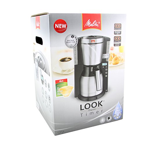 Melitta Look IV Therm Timer, 101116, Filter Coffee Machine with