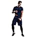 Produktbild Pants Herren,Binggong Mann Trainings Gamaschen Eignungs Sport Gymnastik laufende Yoga athletische Hosen Hemd Klage Sportbekleidung Jogging Fitnessanzug Moderne Stoffhose (Blau, XL)