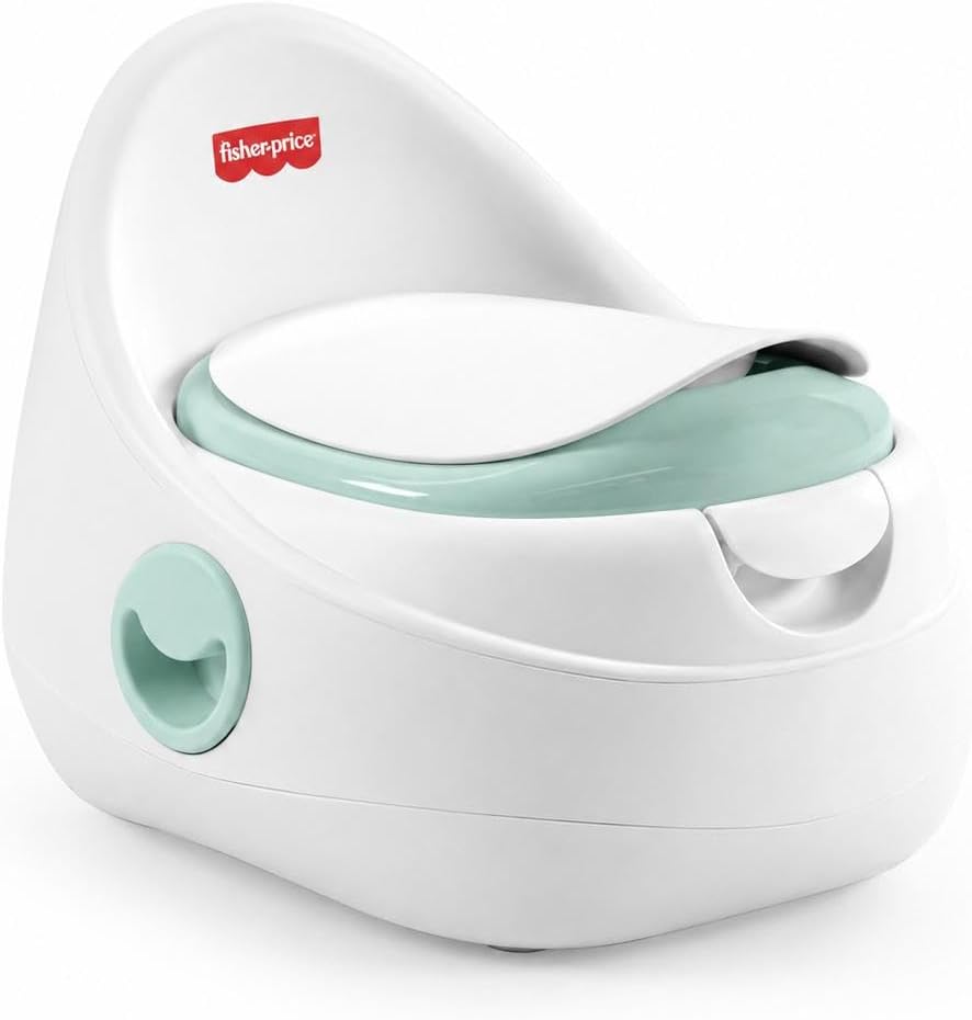 Fisher-Price Potty Lazımlık, 8 Ay ve Üzeri Bebekler için | Çıkarılabilir İç Hazne, Kolay Temizlenebilir, Hafif ve Taşınabilir, Ergonomik Tasarım, Güvenli ve Dayanıklı