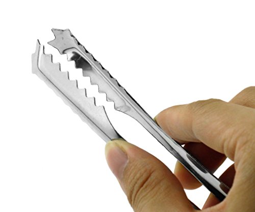 5 Stück 5″ Eiszange Set Servierzange Grillzange Küchenzange Zucker Edelstahl - 5