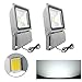 Produktbild VINGO® 2x LED 100W Fluter Außen 6000-6500K Flutlicht Strahler Außenstrahler Wasserdicht Gartenleuchte SMD Kaltweiss IP65
