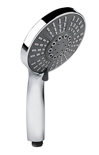 Wellness Handbrause Thalasso | 98 Düsen | 4-fach verstellbar | Antikalk-Funktion | Chrom | Brausekopf