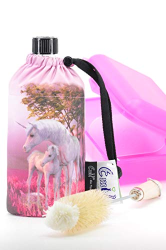 Preisvergleich Produktbild Unbekannt Flasche Emil Einhorn Brotdose pink