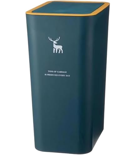 Poubelle En Osier Avec Couvercle – Tressée Main, Déco Naturelle – Multifonction Pour Chambre, Bureau, Cuisine – Respirable Et Pratique