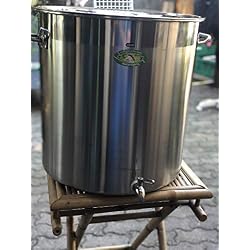 Générique Faitout Marmite avec Robinet 50 litres INOX Grande capacité Ideal Brassage Biere