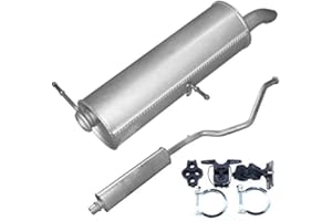 POLM-OSTR Mittelschalldämpfer Endschalldämpfer Auspuff 307 2.0i 16V 101kW +KIT