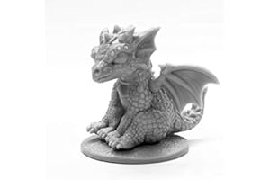 Pechetruite 1 x Scheming Rocky Mini Dragon - Reaper Bones Miniature zum Rollenspiel Kriegsspiel - 77920