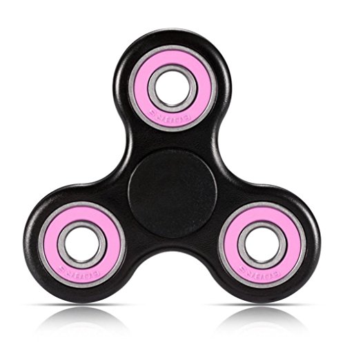 Hand Fidget Spinner,Omiky EDC Tri Fidget Spinner Finger Groy Toy for SBDX ADD ADHD Anxiety Autism Suffers (Black) Hand Fidget Spinner,Omiky EDC Tri Fidget Spinner Finger Groy Toy for SBDX ADD ADHD Anxiety Autism Suffers (Black)