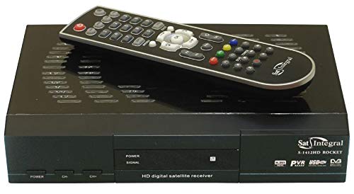 SatIntegral S-1412 HD Rocket, Receptor satélite Full HD, H.265(HEVC) con Antena USB-WiFi