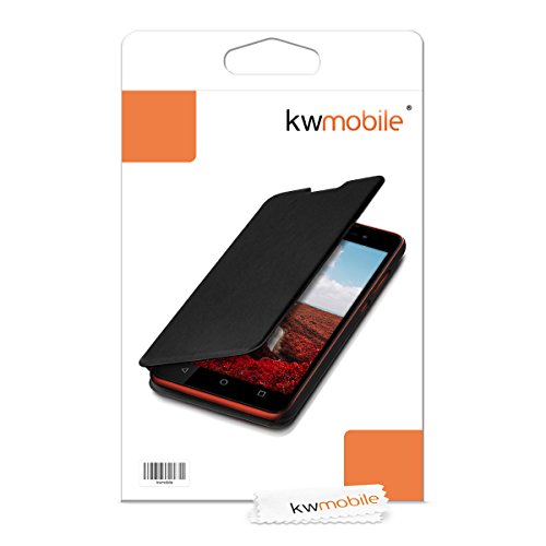 kwmobile Funda para Wiko Lenny 2 - Carcasa para m vil de Cuero sint tico - Case Plegable en Negro reviews kwmobile Funda para Wiko Lenny 2 - Carcasa para m vil de Cuero sint tico - Case Plegable en Negro