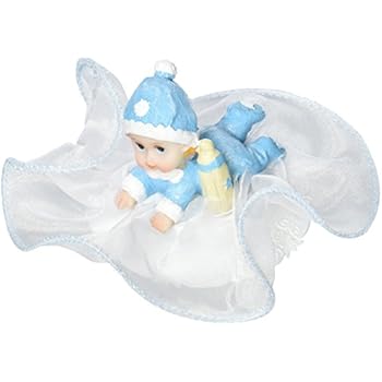 Au Plaisir Des Yeux Sujet Figurine Bapteme Bebe Garcon Biberon Decorations Et Accessoires De Fetes Decorations Dwteam In