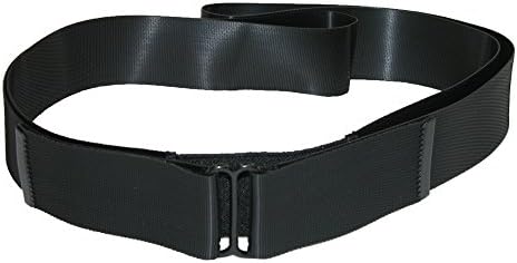 Wesol Distribution Big &amp; Tall Shirt Tuck Lock Undergarment Belt, 58 and below, Black