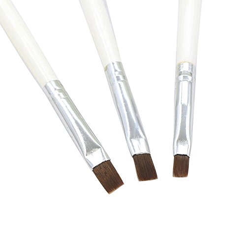 Bluelans® 3pcs UV Gel Acrylic Nail Art Design Builder Salon DIY Brush Pen Set