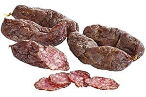 ‎ALMGOURMET Almgourmet - Tiroler Wildschweinwurzn - luftgetrocknete Delikatesse - würzig und wild - 5 Paar - knackiger Snack